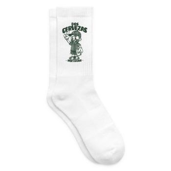 Dos Cervezas Por Favor Retro  - Chaussettes de tennis - blanc - Droite