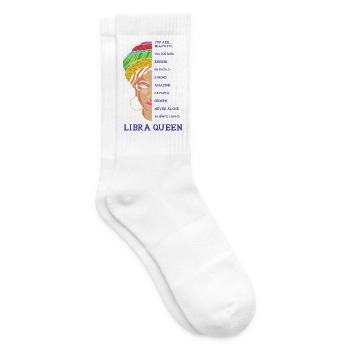Zodiac sign Libra - Tennis socks - white - Right