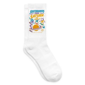 Skateurs de Saturne - Chaussettes de tennis - blanc - Droite