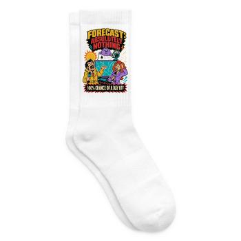 Wettervorhersage: Absolut gar nichts - Tennissocken - Weiß - Rechts