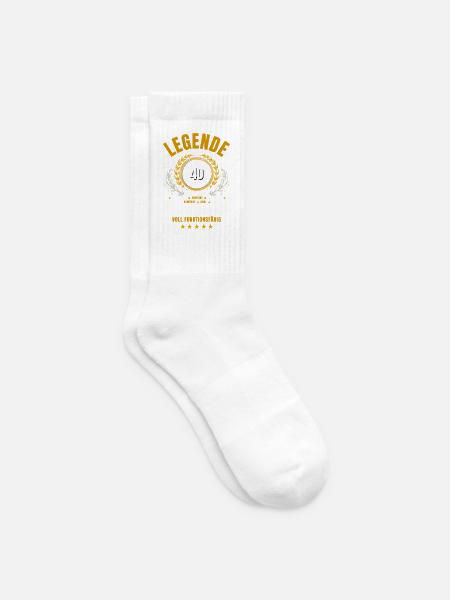Firmenjubiläum 40 Jahre Dienstjubiläum Jubiläum - Tennissocken - Weiß