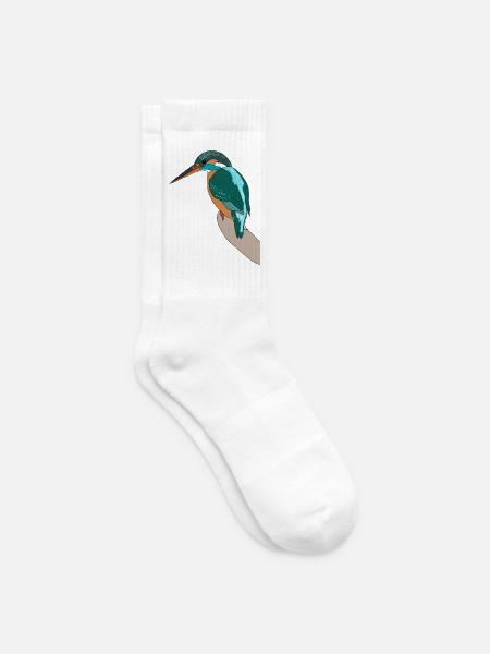 Eisvogel - Tennissocken - Weiß