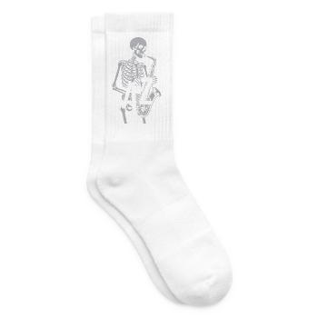 Skelett-Jazz-Saxophonist - Tennissocken - Weiß - Rechts
