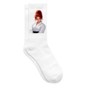 Girl Manga Judo und Karate – Manga Martial Arts - Tennissocken - Weiß - Rechts