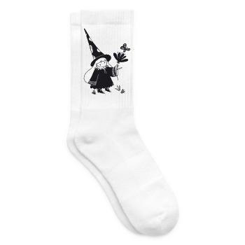 Hexe pflücket Blumen & Schmetterling - v - Tennissocken - Weiß - Rechts