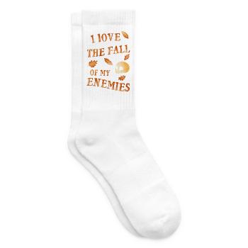 I Love Fall of My Enemies - Tennissocken - Weiß - Rechts