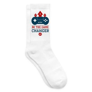 Sei der Game Changer Controller Tee - Tennissocken - Weiß - Rechts