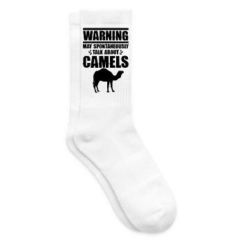 Kamel Spruch Humor - Tennissocken - Weiß - Rechts