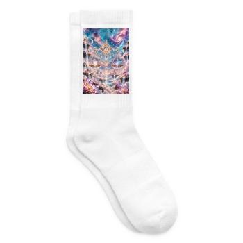 Himmelswaage im Sternenreich - Tennissocken - Weiß - Rechts