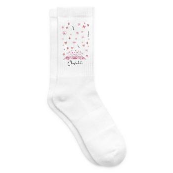 Lesezauber Herzbuch Funken - Tennissocken - Weiß - Rechts