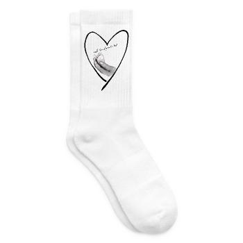 safe, loved & protected - Tennissocken - Weiß - Rechts