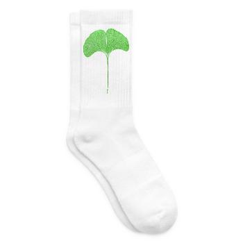 Gingko Blatt - Tennissocken - Weiß - Rechts