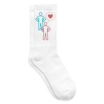 Reden wir von Liebe - Tennissocken - Weiß - Rechts