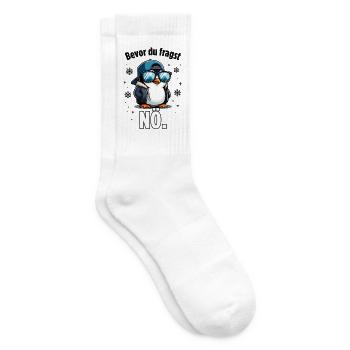 Pingu mit Hoodie und NÖ - Tennissocken - Weiß - Rechts