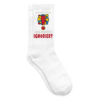 Ich habe schon Schlimmeres ignoriert - Tennissocken - Weiß - Rechts