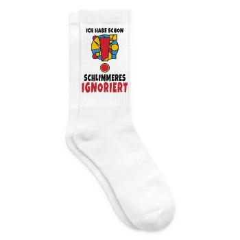Ich habe schon Schlimmeres ignoriert - Tennissocken - Weiß - Rechts