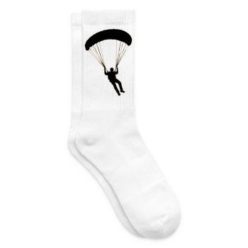 Paragleiter Silhouette - Tennissocken - Weiß - Rechts