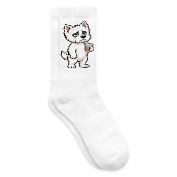 West highland terrier Westie Westiebesitzer  - Tennissocken - Weiß - Rechts