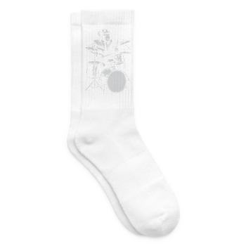 Monkey Jazz Drummer - Tennissocken - Weiß - Rechts