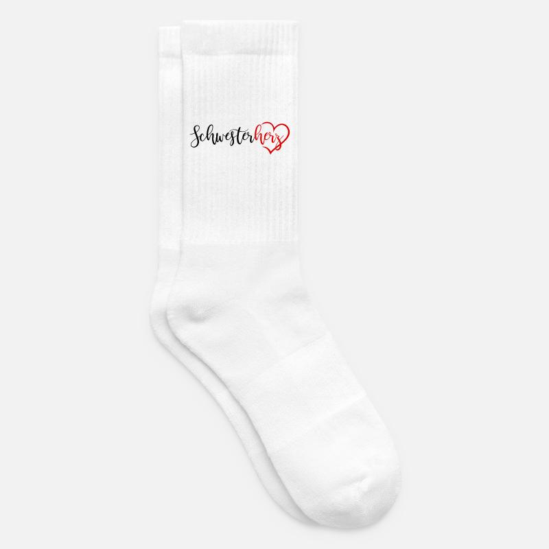 Schwesterherz - Tennissocken - Weiß