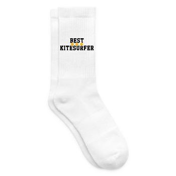 Kitesurfen / Kitesurfer / Kiteboarden / Kitesurf - Tennissocken - Weiß - Rechts