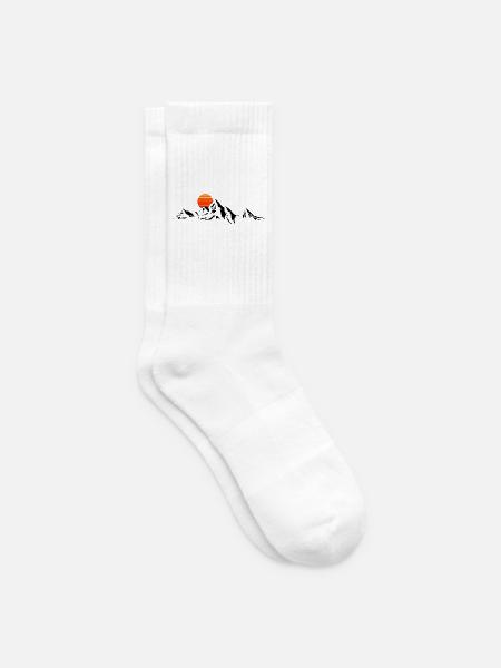 Berge Klettern und Wandern - Tennissocken - Weiß
