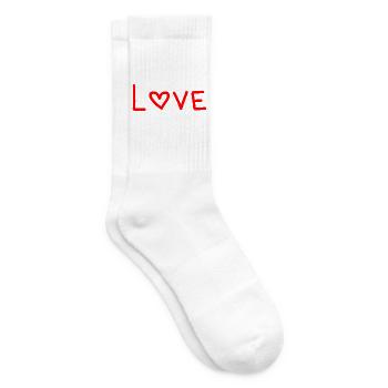 HAPPY BIRTHDAY. HAPPY BIRTHDAY. ANNIVERSARY. - Tennis socks - white - Right