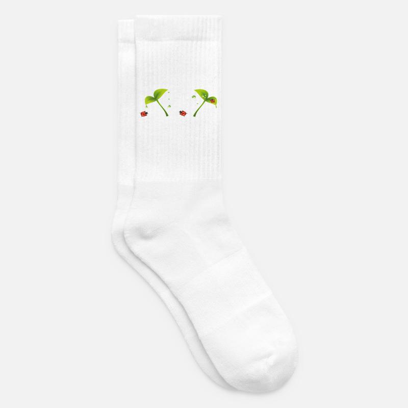 Marienkäfer - Tennissocken - Weiß