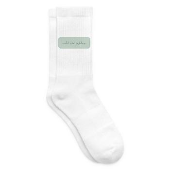 real is rare – minimalist typography - Tennis socks - white - Right