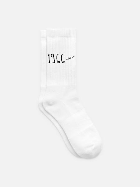 1966 Jubiläum 1966 Rückblick 1966 - Tennissocken - Weiß