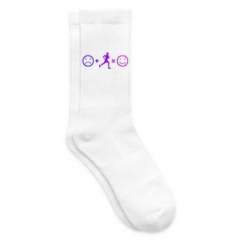 Geschenkidee für einen Running mit Running - Tennissocken - Weiß - Rechts