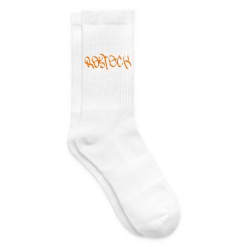 Rostock Graffiti Orange - Tennissocken - Weiß - Rechts