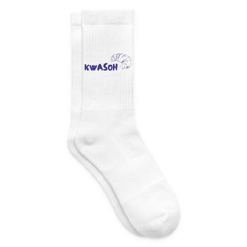 KWASOH Croissant Logo Print - Tennissocken - Weiß - Rechts