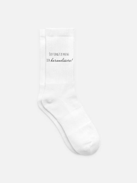 Ich schwitze nicht. ich karamelisiere! - Tennissocken - Weiß