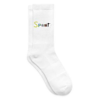 SPORTY - Sports Typography Design - Tennissocken - Weiß - Rechts