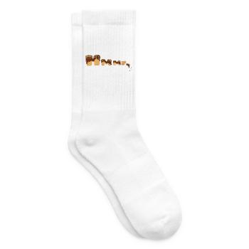 Schoko Waffel lecker - Tennissocken - Weiß - Rechts