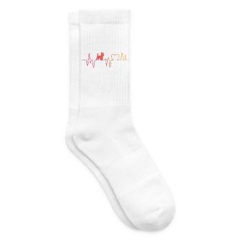 Australian Silky Terrier Seidenterrier - Tennissocken - Weiß - Rechts