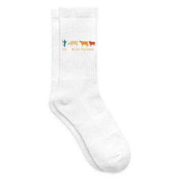 Ich Meine Follower Kühe Kuh - Tennissocken - Weiß - Rechts