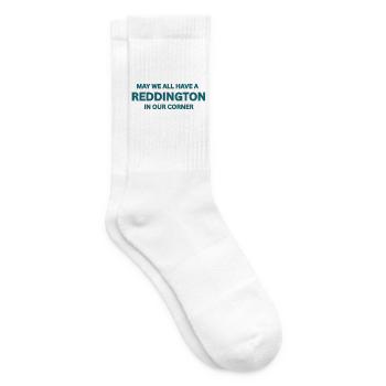 Mögen wir alle einen Reddington in unserer Ecke haben – Zitat - Tennissocken - Weiß - Rechts