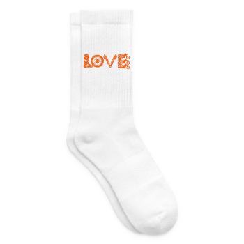  Love Motorrad Pit-bike supermoto Dirtbike Pitbike - Tennissocken - Weiß - Rechts