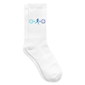 Geschenkidee für einen Running mit Running - Tennissocken - Weiß - Rechts