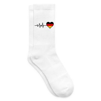 Deutschland Flaggen-Hemdgeschenk German Pride National - Tennissocken - Weiß - Rechts
