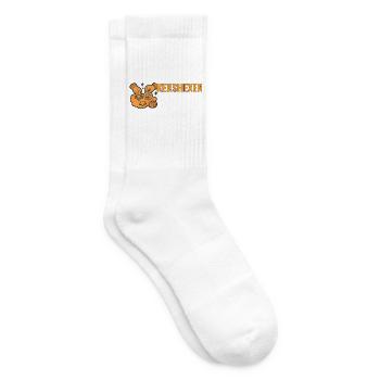 Kekshexen. – Humorvolle Halloween-Keks Motiv. - Tennissocken - Weiß - Rechts