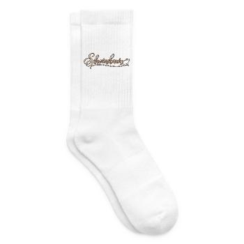 Landwirt Schweinebauer Schweine Stall Leidenschaft - Tennissocken - Weiß - Rechts