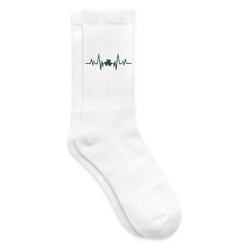 Kleeblatt-Herzschlag - Tennissocken - Weiß - Rechts