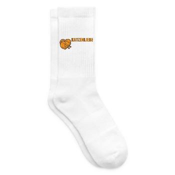Katzenliebe für echte Katzenfans. - Tennissocken - Weiß - Rechts