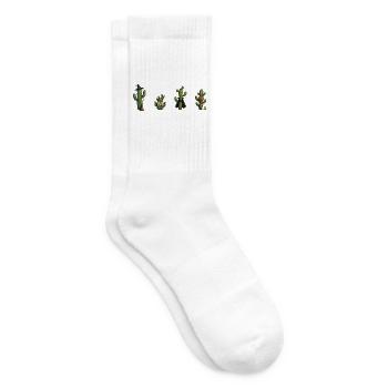 Kaktus - Tennissocken - Weiß - Rechts