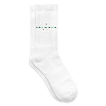 Merry Everything and So Forth –Weihnachtsstatement - Tennissocken - Weiß - Rechts