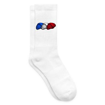Frankreich Croissants - Tennissocken - Weiß - Rechts