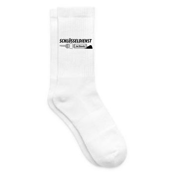 Schlüsseldienst im Einsatz - Tennissocken - Weiß - Rechts
